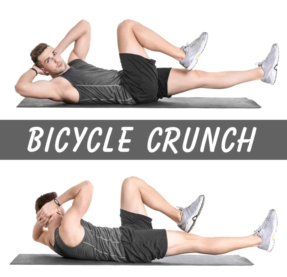 अच्छी एब्स के लिए बाइसिकल क्रंचेस (Bicycle crunches) कैसे करें?