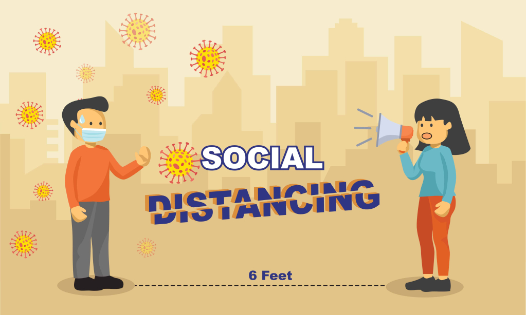 कोरोना और सोशल डिस्टेंसिंग - corona and social distancing